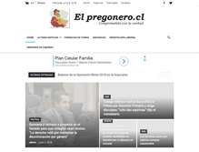 Tablet Screenshot of elpregonero.cl